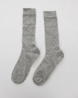 Tijou ribbed see-through long knee socks