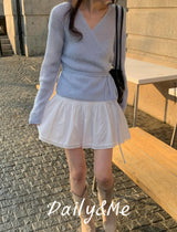 Ribbon wrap knitwear(3color)