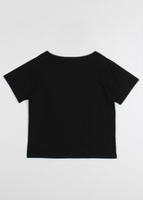 EYELET OFF SHOULDER TEE
