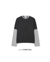 ミックスレイヤードロングスリーブTシャツ