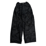 camo bio washed distressed pants