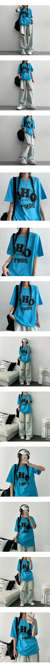Edet lettering short-sleeved T-shirt