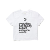 ビューティーシンボルクロップtシャツ