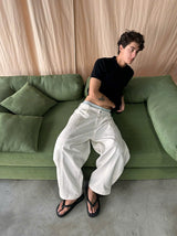 RIPOFFF Khaki Wideleg Pants