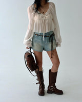 Honey Light blue Short pants Shorts