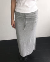 Layered stud long skirt