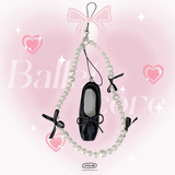 balletcore toe shoes key ring