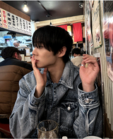 contemble snow denim jacket