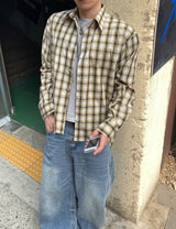 No.1687 B regular check SHIRT (3color)