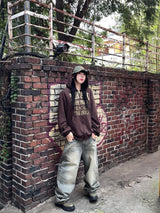 Aqua vintage washed denim pants