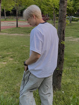 Piping Track Nylon Pants 5C