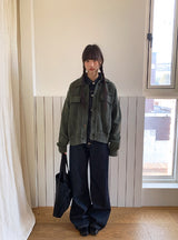 [unisex] ディルカリウォッシングカラーニットジャケットカーディガン