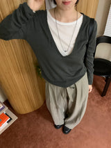 Tencel rib t-shirt