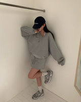 [MADE/6color] Pony, V-neck loose fit trainer