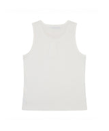 lento henley ribbed sleeveless ivory