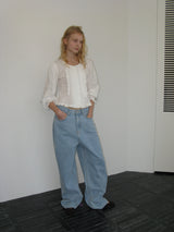 Mont lace blouse_ivory