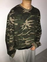 camo Cropped Long Sleeve T-Shirt