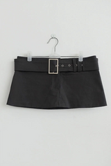 ベルテッド スコート パンツ (BEIGE, CHARCOAL 2COLORS!)