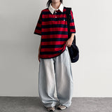 エターナルバッジボタンカラーショートスリーブTシャツ