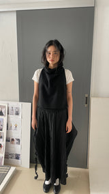  Lace wrap skirt [BLACK]