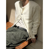 [Unisex] Angora round neck cardigan(5color)