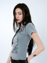 PLEATES WRAP SKIRT [BLACK]