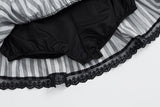 Violet Punk Ribbon Skirt
