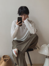 Kir Rib See-Through Long Sleeve