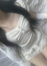 Rudica Puff Frill Top (white)