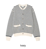 Laber Waffle Stripe Cardigan