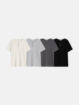OA ハインフック ヘンリーネック ショートスリーブ Tシャツ (4 colors)