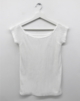 ショー リップル オフショルダー Tシャツ (4color)
