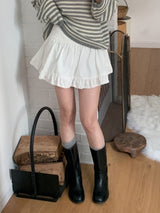 Pretty Lace Mini Skirt Pants (2color)