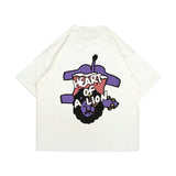 PEANUT STAIN - ノット スリーピング ハート オブ ア ライオン アイボリー オーバーサイズド Tシャツ