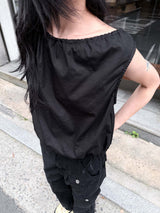 STRING SLEEVELESS BLOUSE