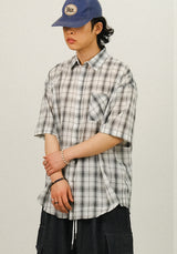 GM Check Overfit Half Shirts