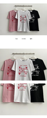 Acurl ハート半袖Tシャツ