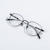 Knouun Round titanium glasses CODE. 102. B Navy