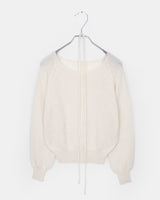 Oro Strap Knit Round-neck Wool Sweater