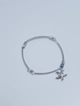 All Surgical Steel Starfish Gemstone Bracelet