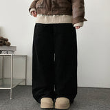 Pled corduroy wide pants[3 Tier Length]