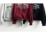 Leo Vintage Lettering Cropped Hood Zip-Up