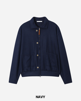 Milt Crop Knit Zip-Up