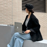 [Bellide made/boy fit] INAF Suede Slit blazer jacket