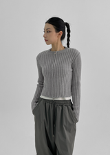 [MADE] Milky Cotton Golji Knit Zip-up