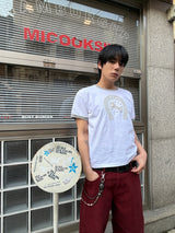 Unicorn ホースシューリンガークロップショートスリーブ White