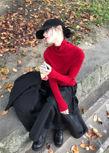 ウールタートルネックニット