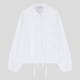 Big Pocket String Shirt White