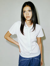  TIE PIQUE SHIRT WHITE