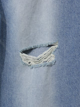 Destoryed Balloon Denim (2color)